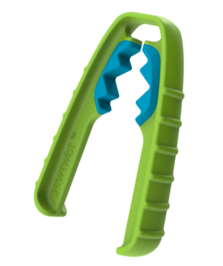Green Yewtwist connector tool with blue elastomer jaws